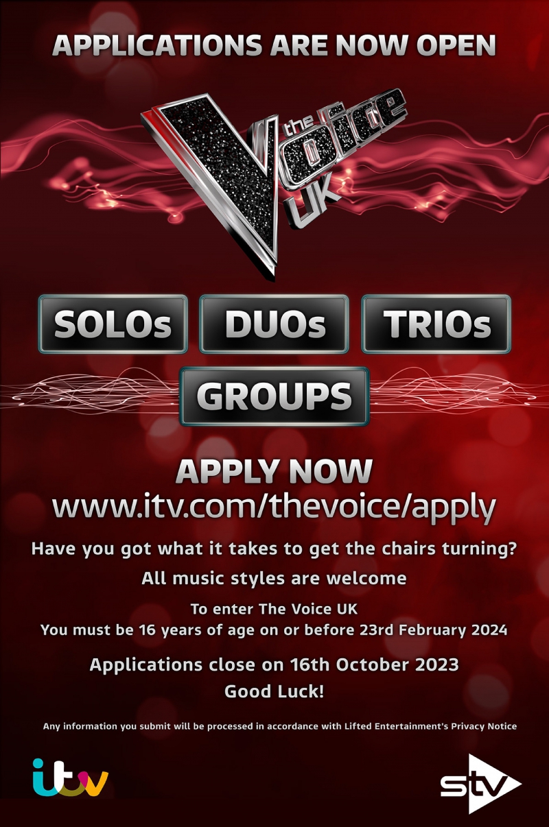 ITV The Voice wants to hear you!